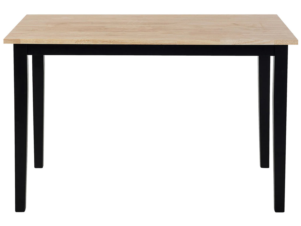 Dining Set HOUSTON Wood Brown/ Black 4 Seater