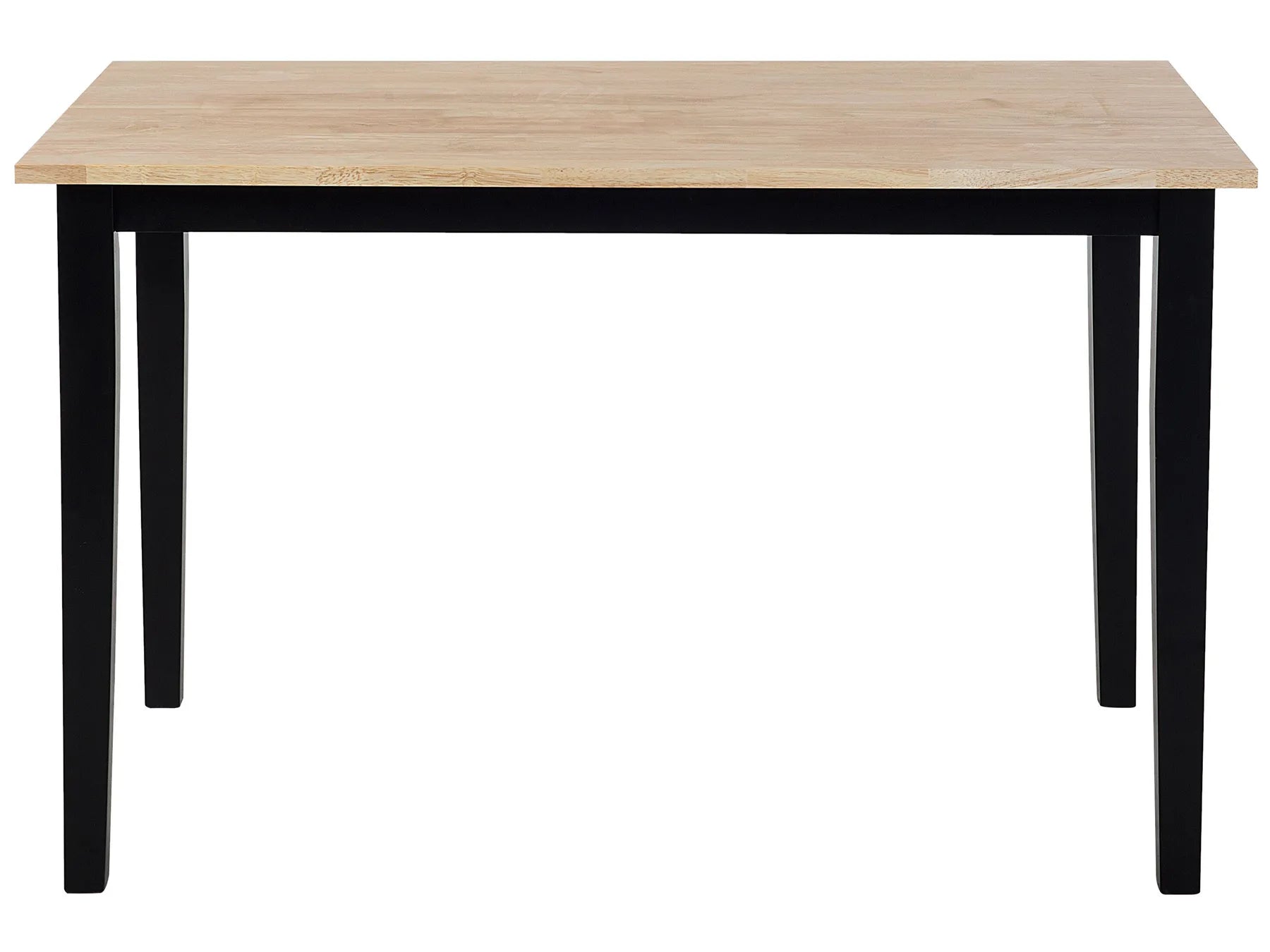 Dining Set HOUSTON Wood Brown/ Black 4 Seater