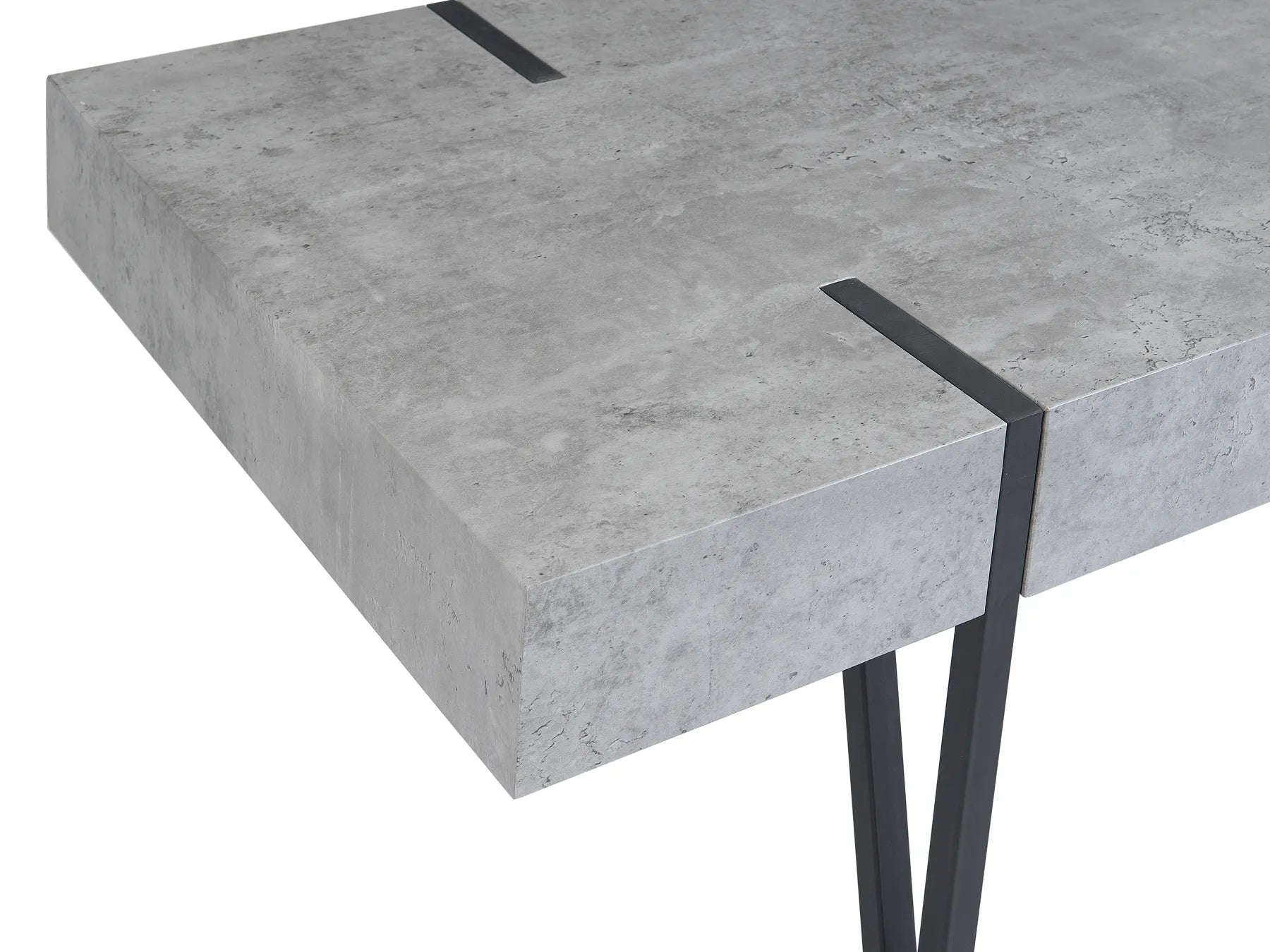 Coffee Table ADENA Grey Concrete Effect