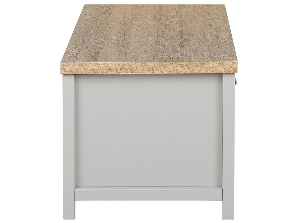 Coffee Table CLIO Light Grey with Storage