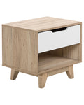 1 Drawer Bedside Table SPENCER White