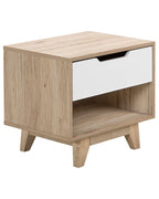1 Drawer Bedside Table SPENCER White