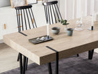 Dining Table ADENA Light Brown 180 cm 90 cm