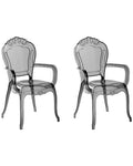 Set of 2 Dining Chairs VERMONT Black