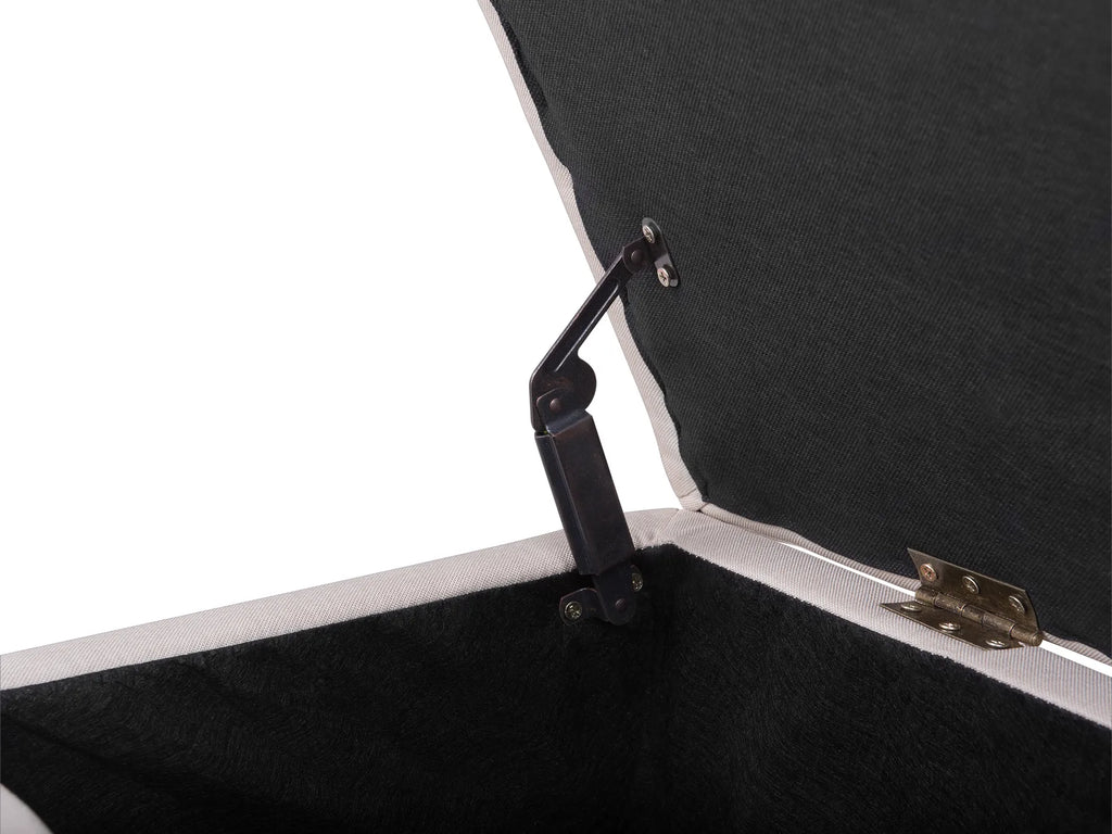 Sofa Bed 3 Seater FALSTER Fabric Beige with Storage