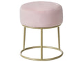 Footstool DELCO Velvet Pastel Pink