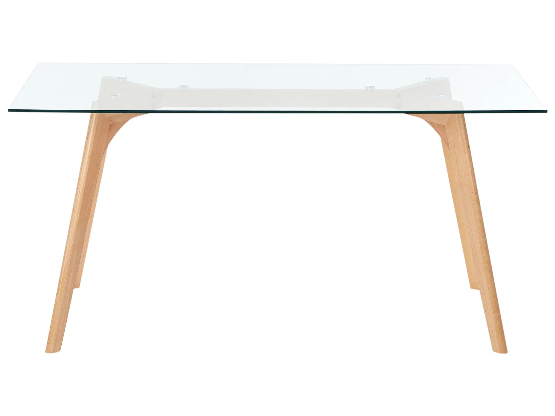 Dining Table HUDSON Transparent 160 cm 90 cm Tempered Glass