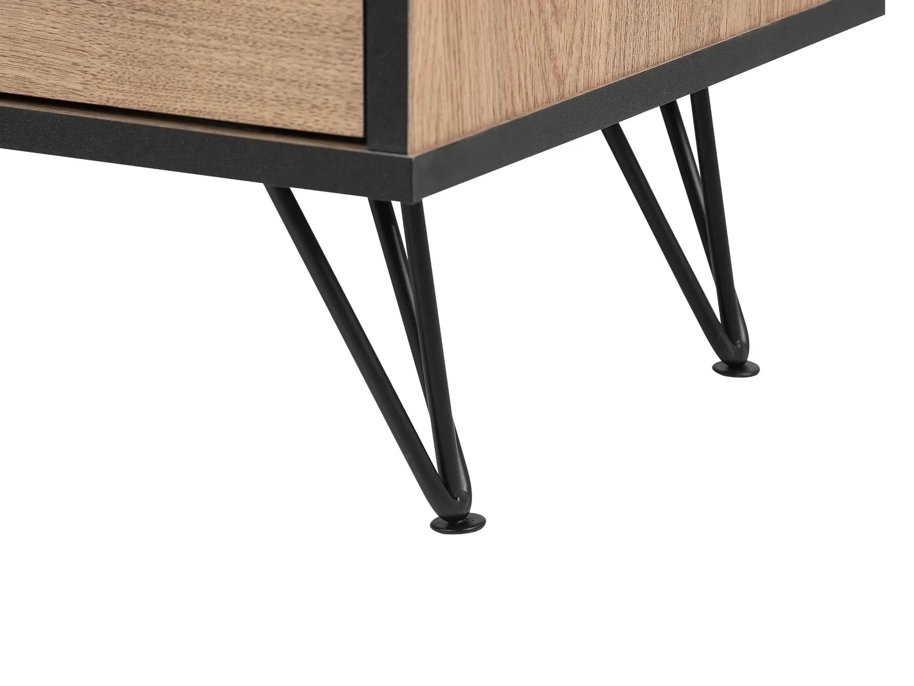 TV Stand HALSTON Brown/ Black