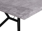Dining Table BUSCOT Grey Concrete Effect 160 cm 90 cm