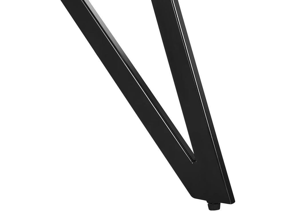 Dining Table BUSCOT Grey Concrete Effect 160 cm 90 cm