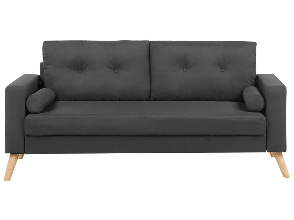 Sofa 2 Seater KALMAR Fabric Dark Grey