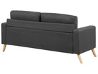 Sofa 2 Seater KALMAR Fabric Dark Grey