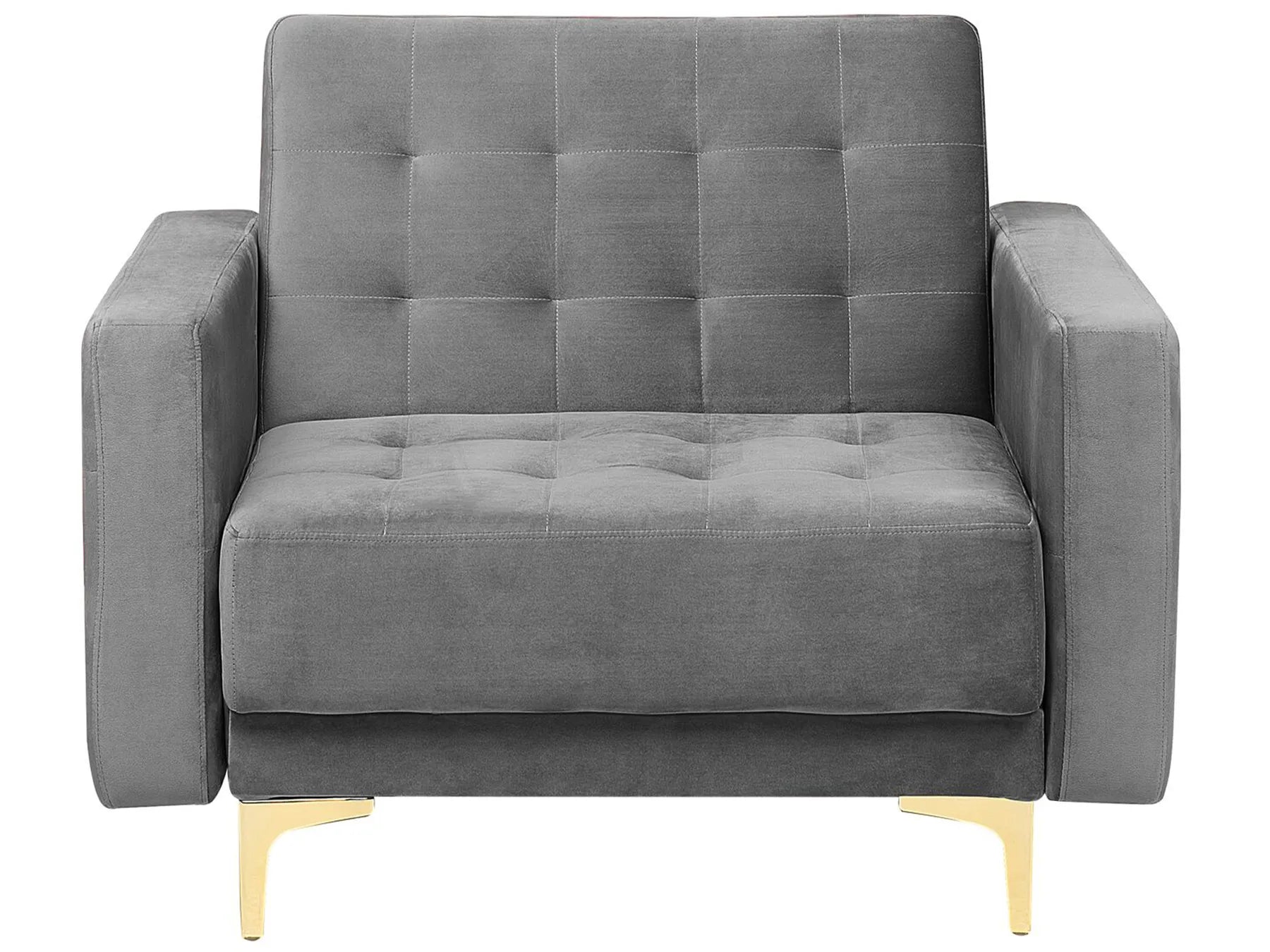 Living Room Set 5 Seater ABERDEEN Velvet Grey