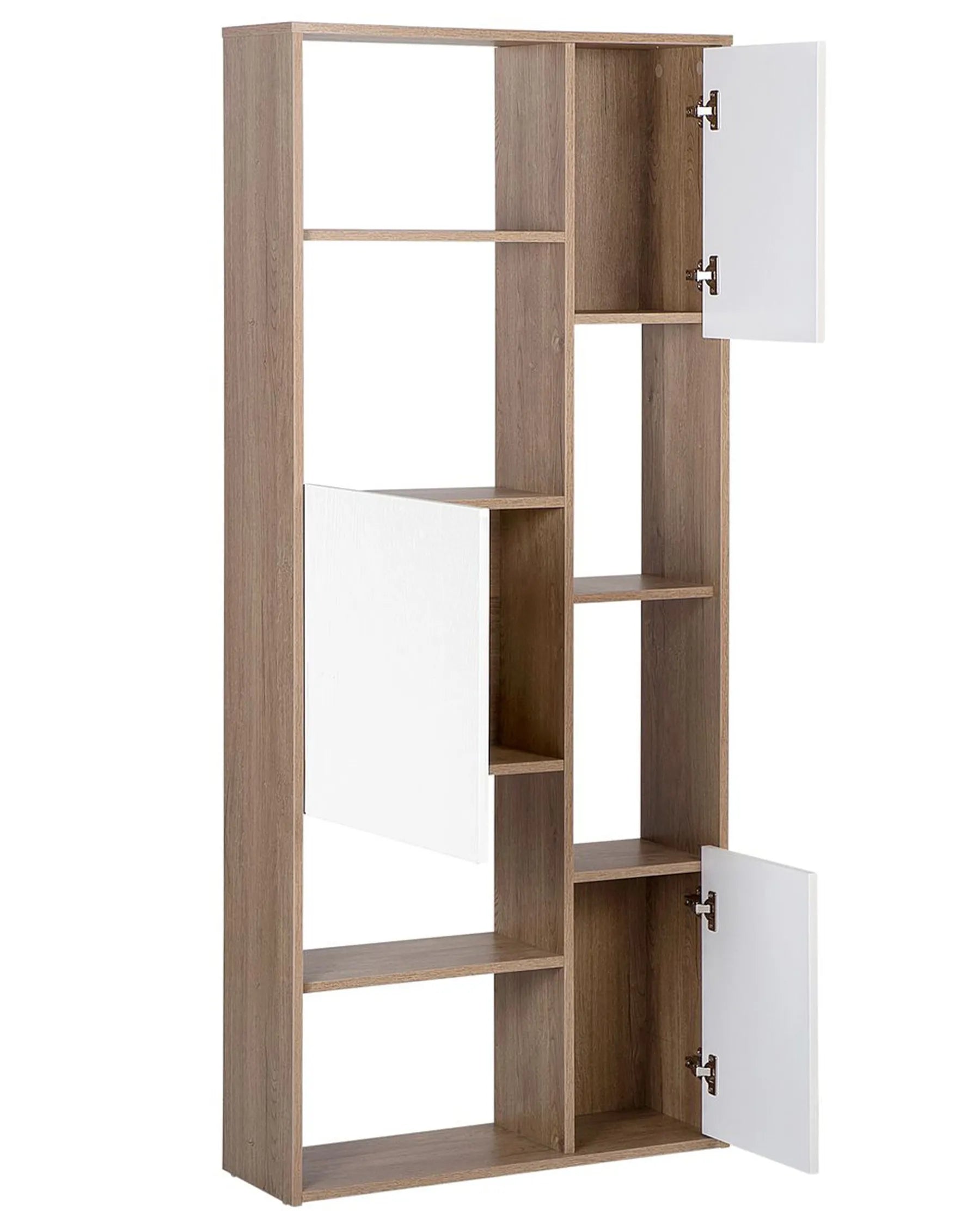 Shelving Unit GRADA 175 cm Dark Brown/ White