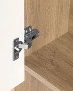 Shelving Unit GRADA 175 cm Dark Brown/ White