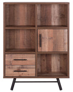 Shelving Unit ATLANTA 131 cm Brown