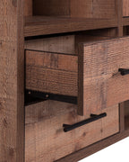 Shelving Unit ATLANTA 131 cm Brown