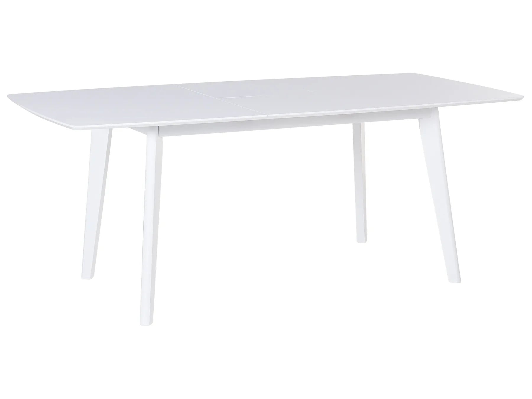 Extending Dining Table SANFORD White 150/195 cm 90 cm