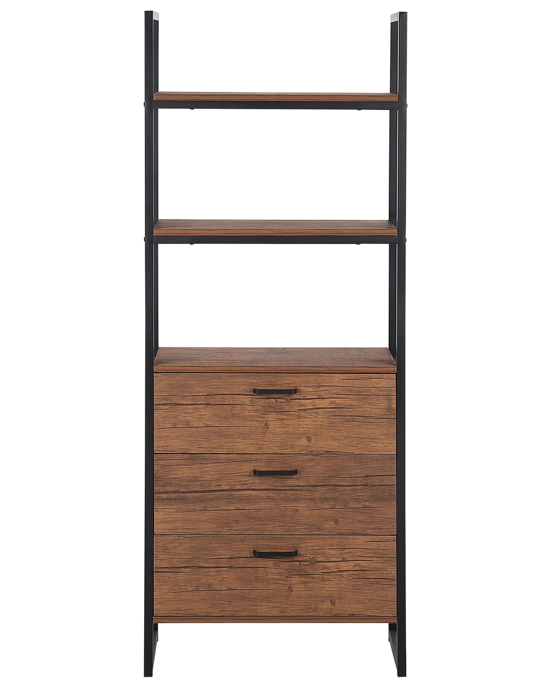 Shelving Unit TIFTON 158 cm Dark Brown