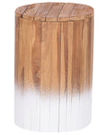 Side Table MOVAS Teak Wood Brown/ White
