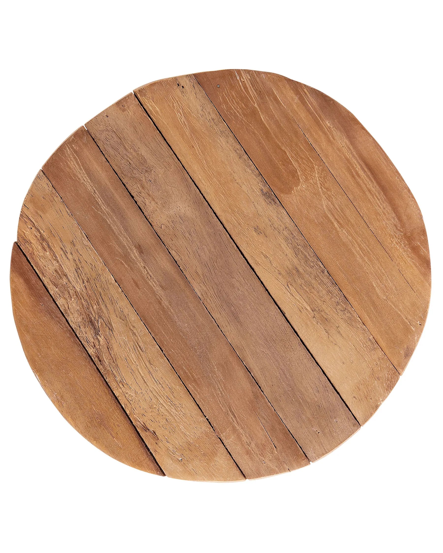 Side Table MOVAS Teak Wood Brown/ White