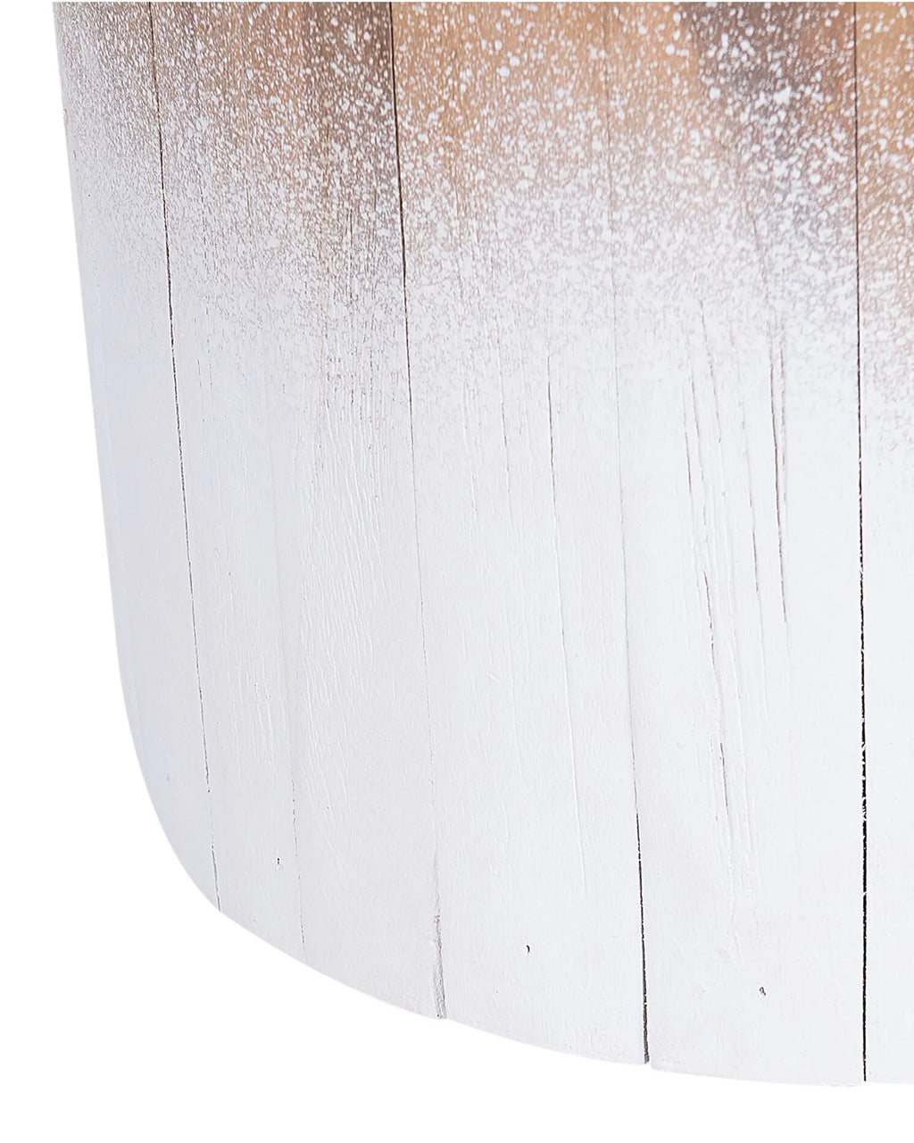 Side Table MOVAS Teak Wood Brown/ White