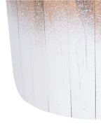 Side Table MOVAS Teak Wood Brown/ White