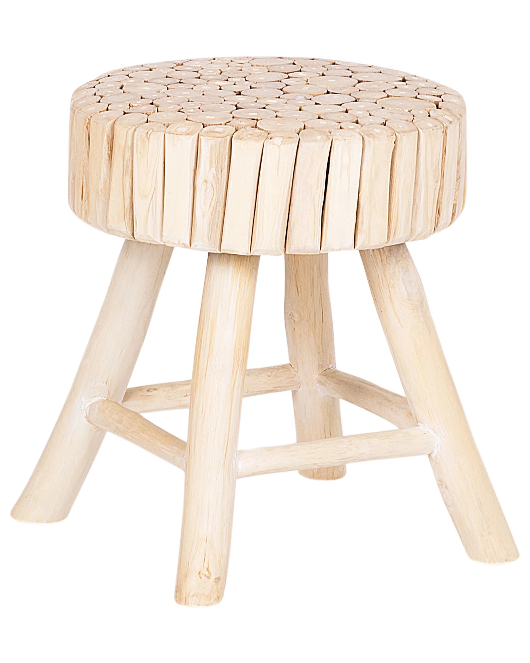 Bedside Table NAMPA Teak Wood Light Brown