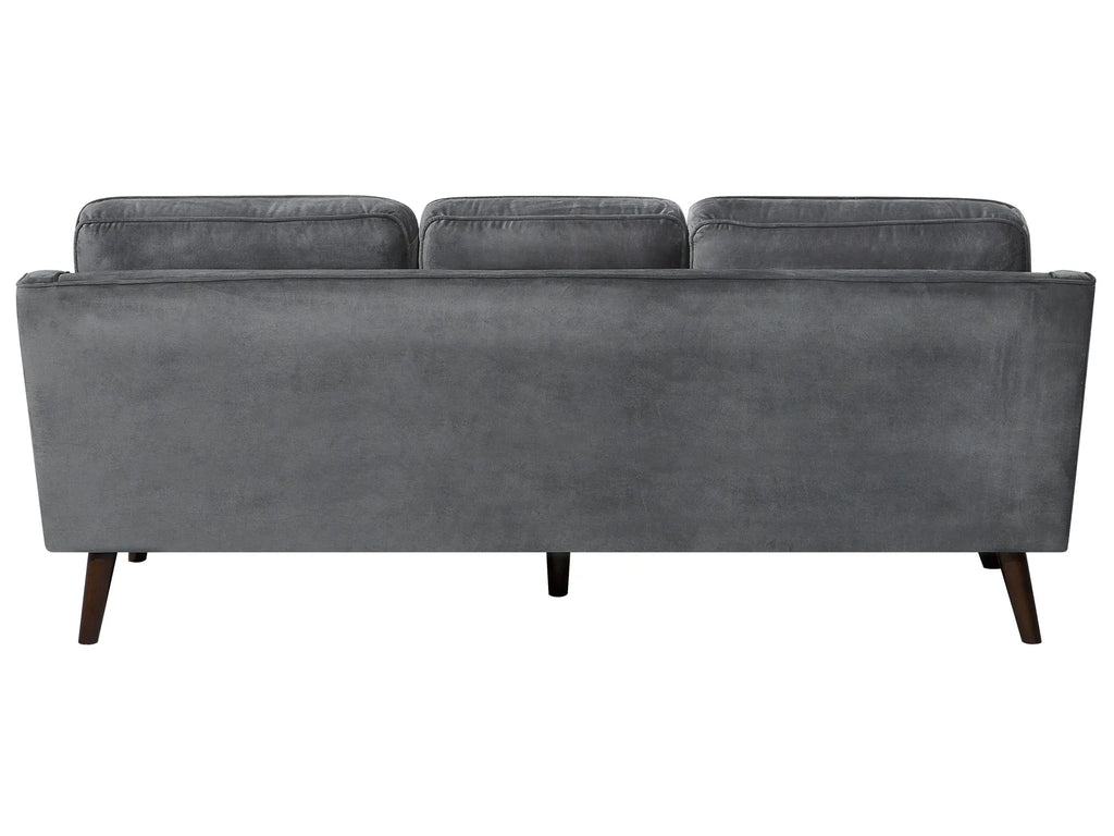 Sofa 3 Seater LOKKA Velvet Dark Grey