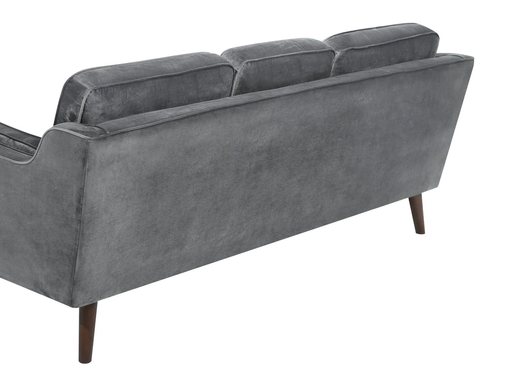 Sofa 3 Seater LOKKA Velvet Dark Grey
