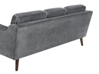 Sofa 3 Seater LOKKA Velvet Dark Grey
