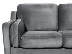 Sofa 3 Seater LOKKA Velvet Dark Grey