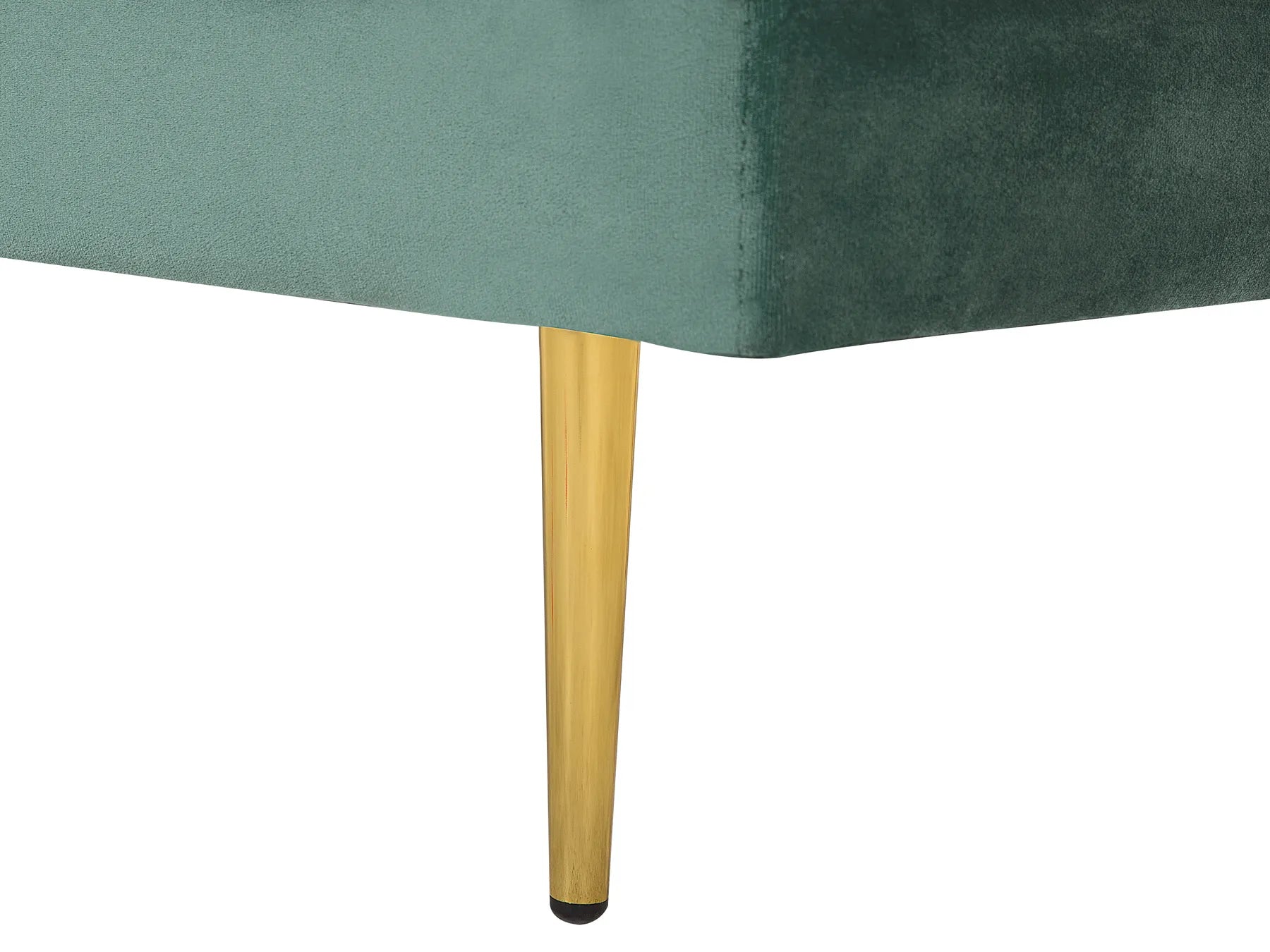 Right-Hand Chaise Lounge MIRAMAS Velvet Mint Green