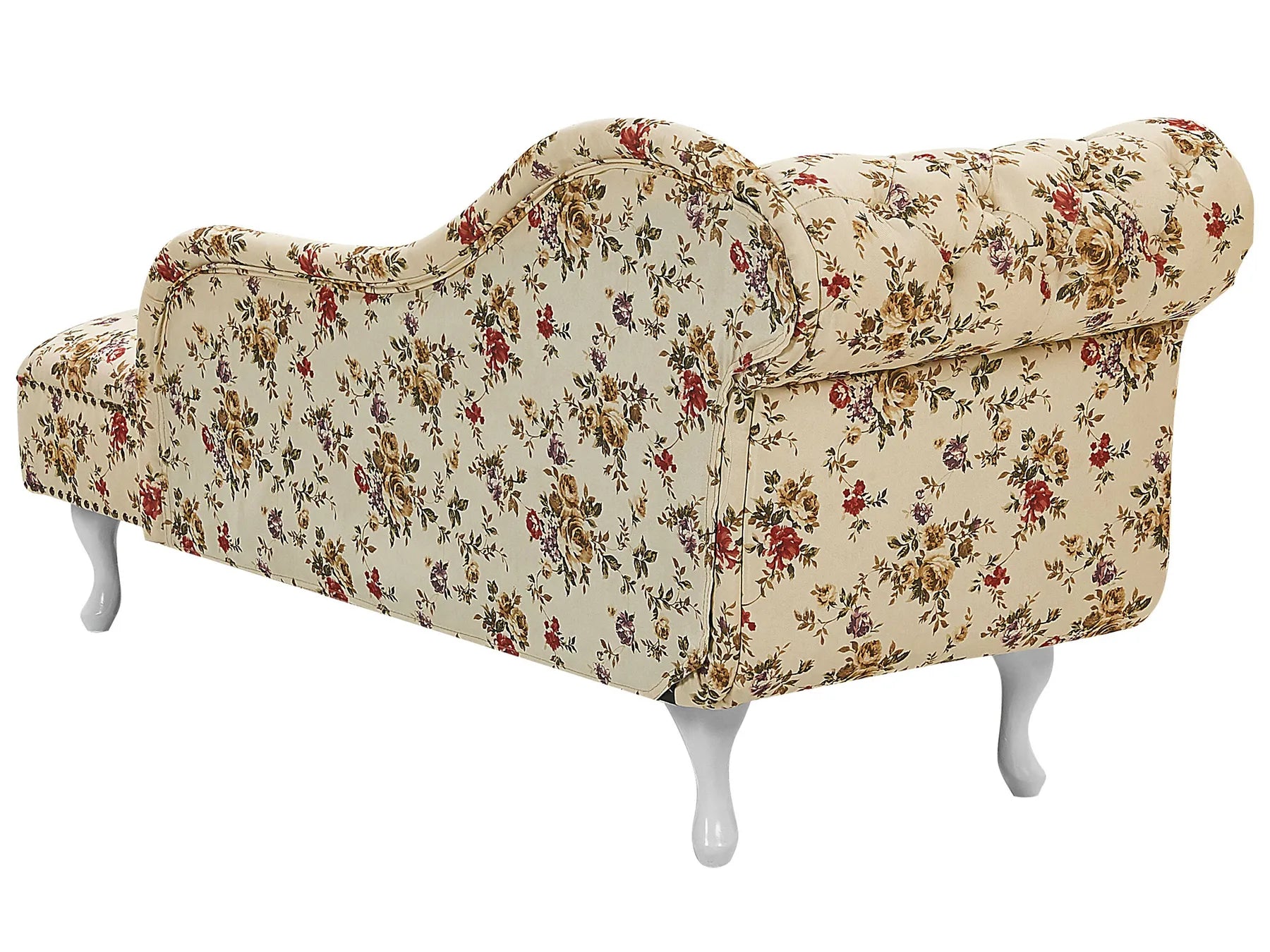Left-Hand Chaise Lounge NIMES Fabric Beige