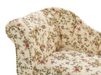 Left-Hand Chaise Lounge NIMES Fabric Beige