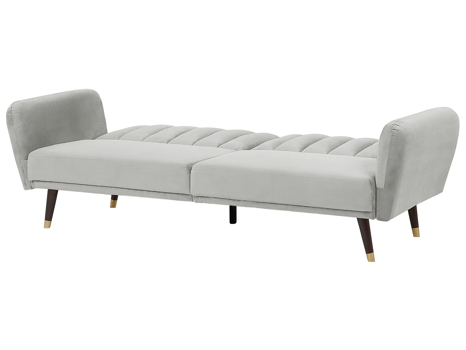 Sofa Bed 3 Seater VIMMERBY Velvet Light Grey