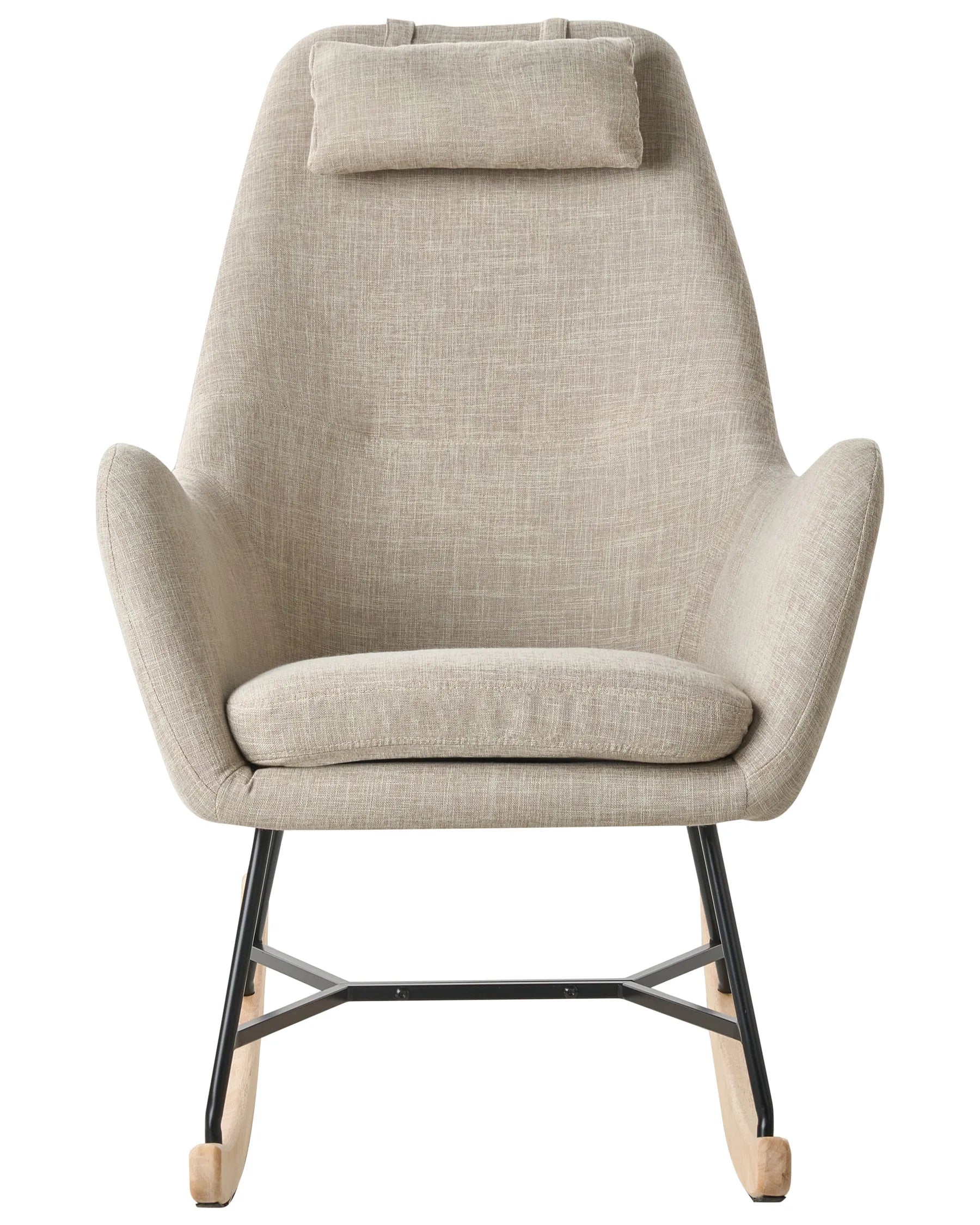 Rocking Chair ARRIE Fabric Light Beige