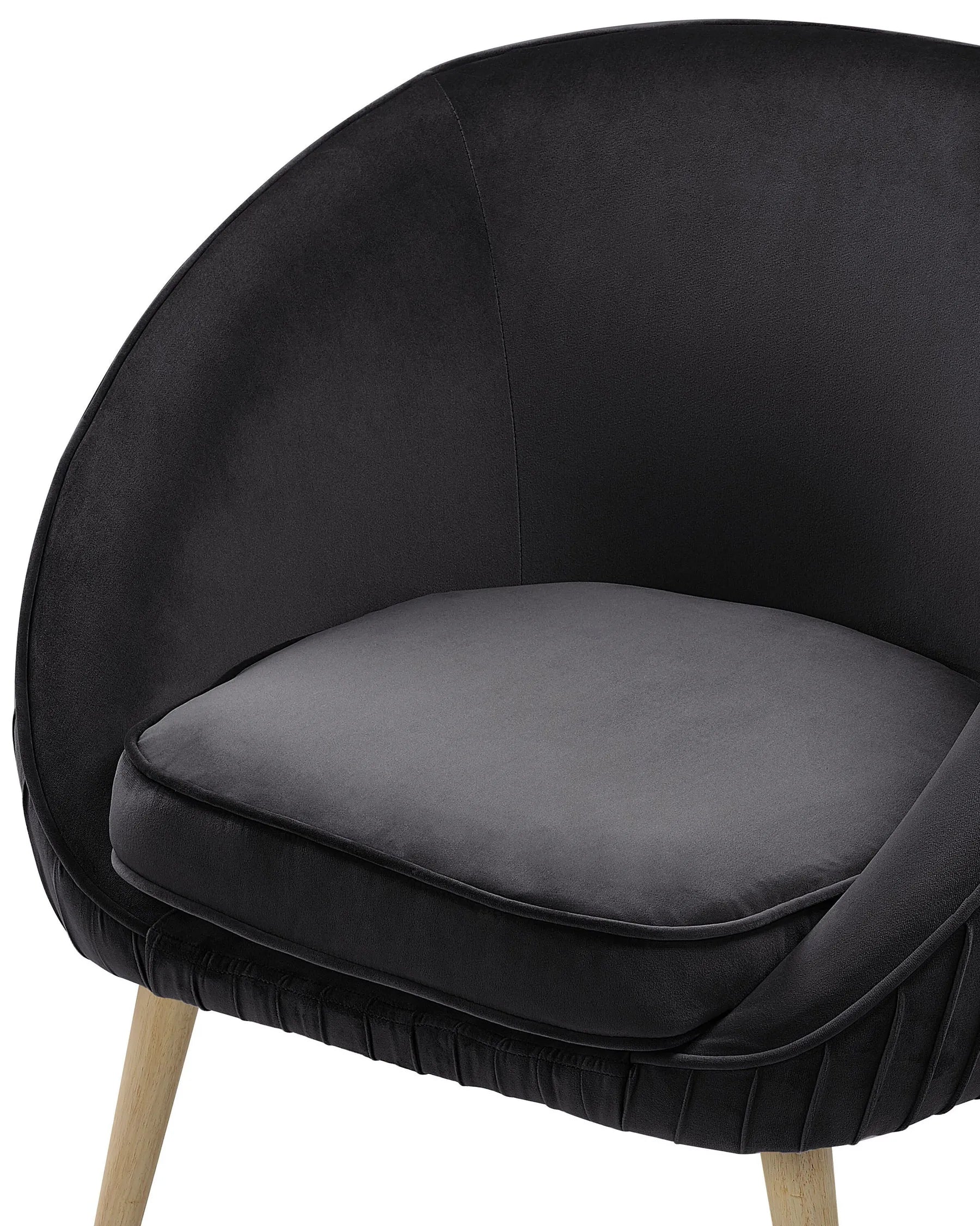 Armchair TROMSO Velvet Black