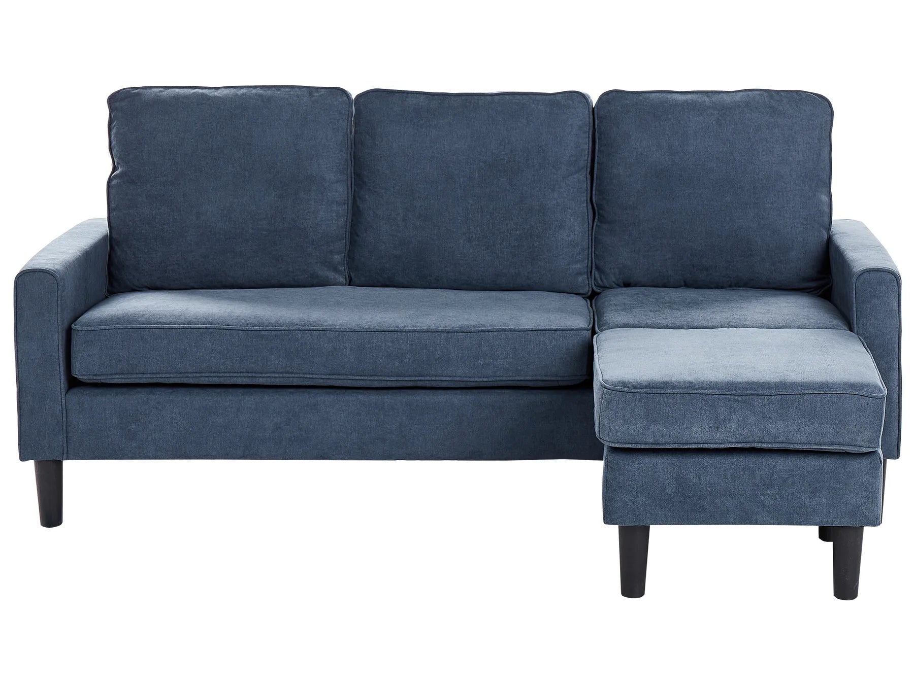 Sofa 3 Seater AVESTA Fabric Dark Blue with Ottoman