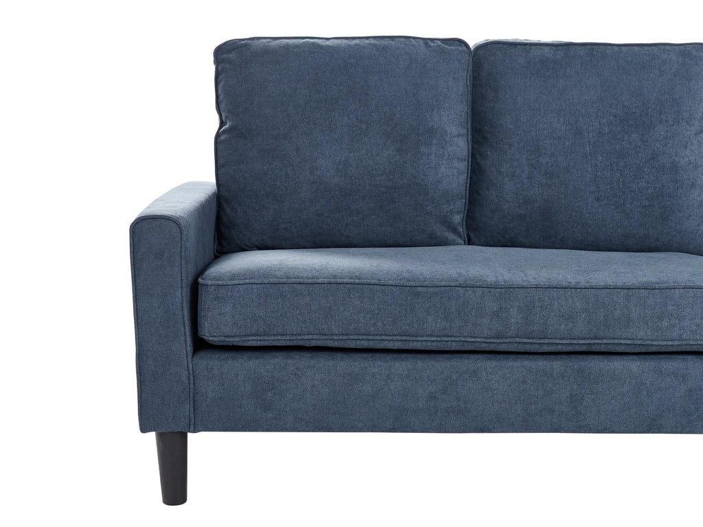 Sofa 3 Seater AVESTA Fabric Dark Blue with Ottoman