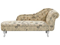 Right-Hand Chaise Lounge NIMES Fabric Beige