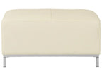 Ottoman OSLO Leather Light Beige