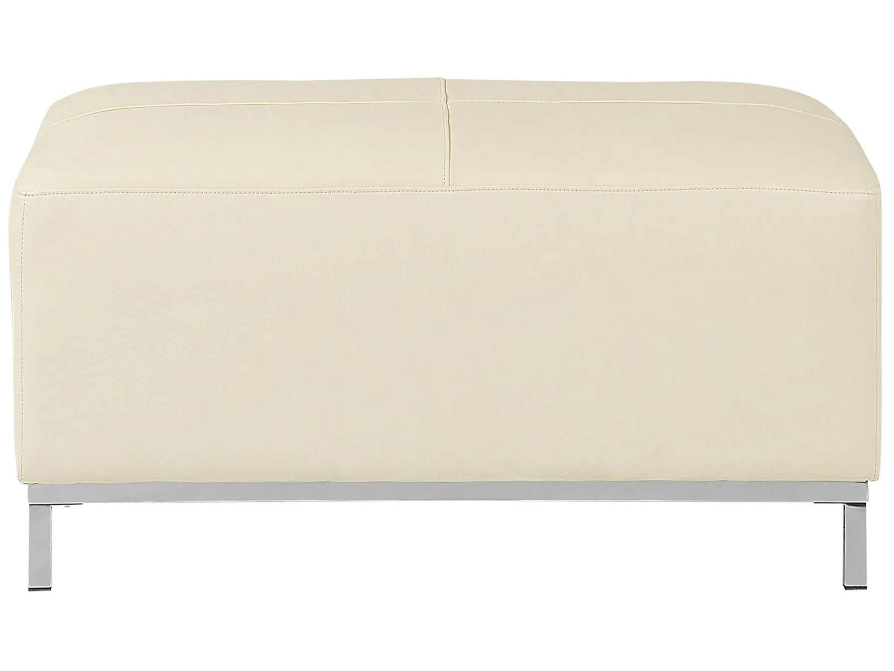 Ottoman OSLO Leather Light Beige