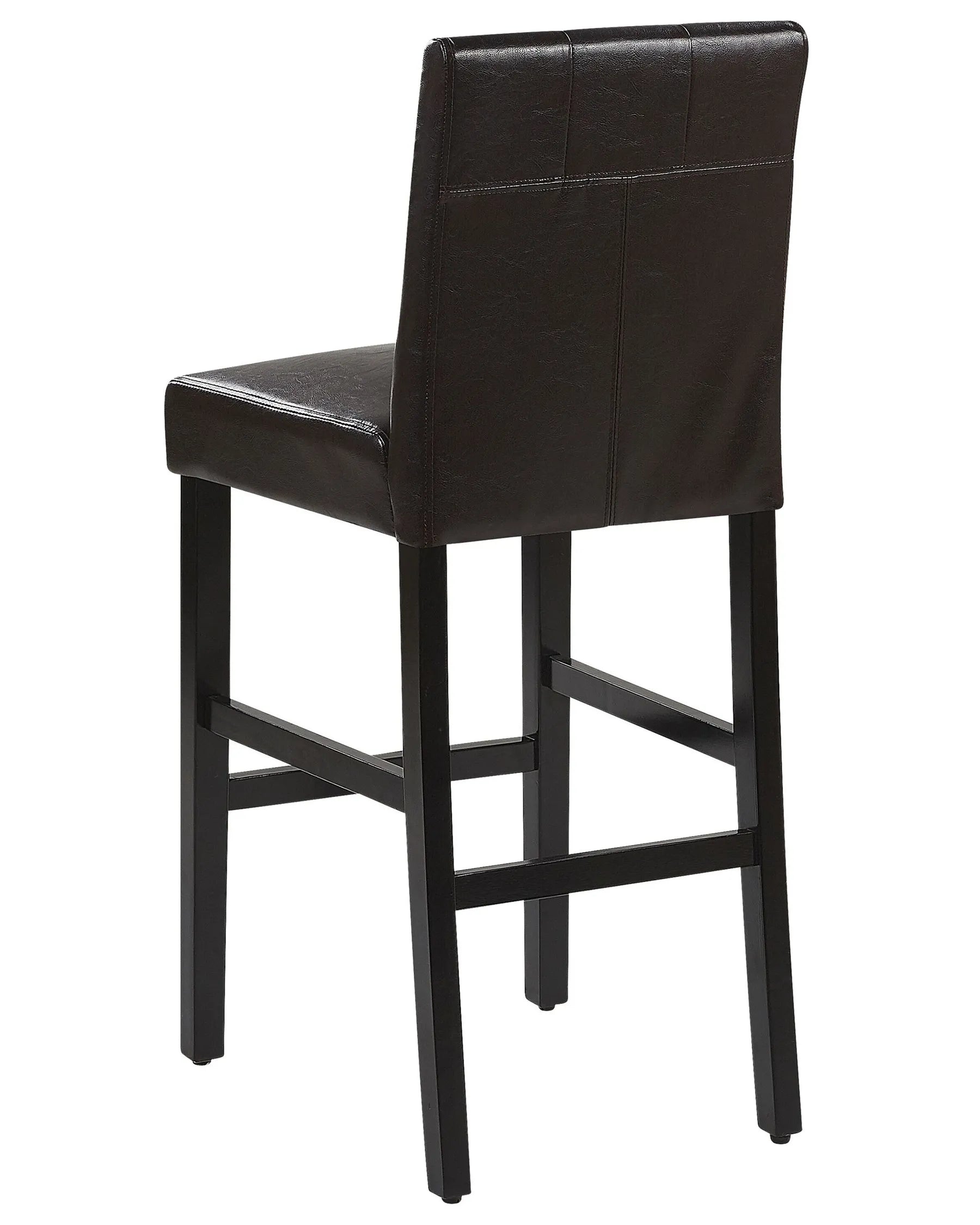 Bar Chair MADISON Faux Leather Dark Brown