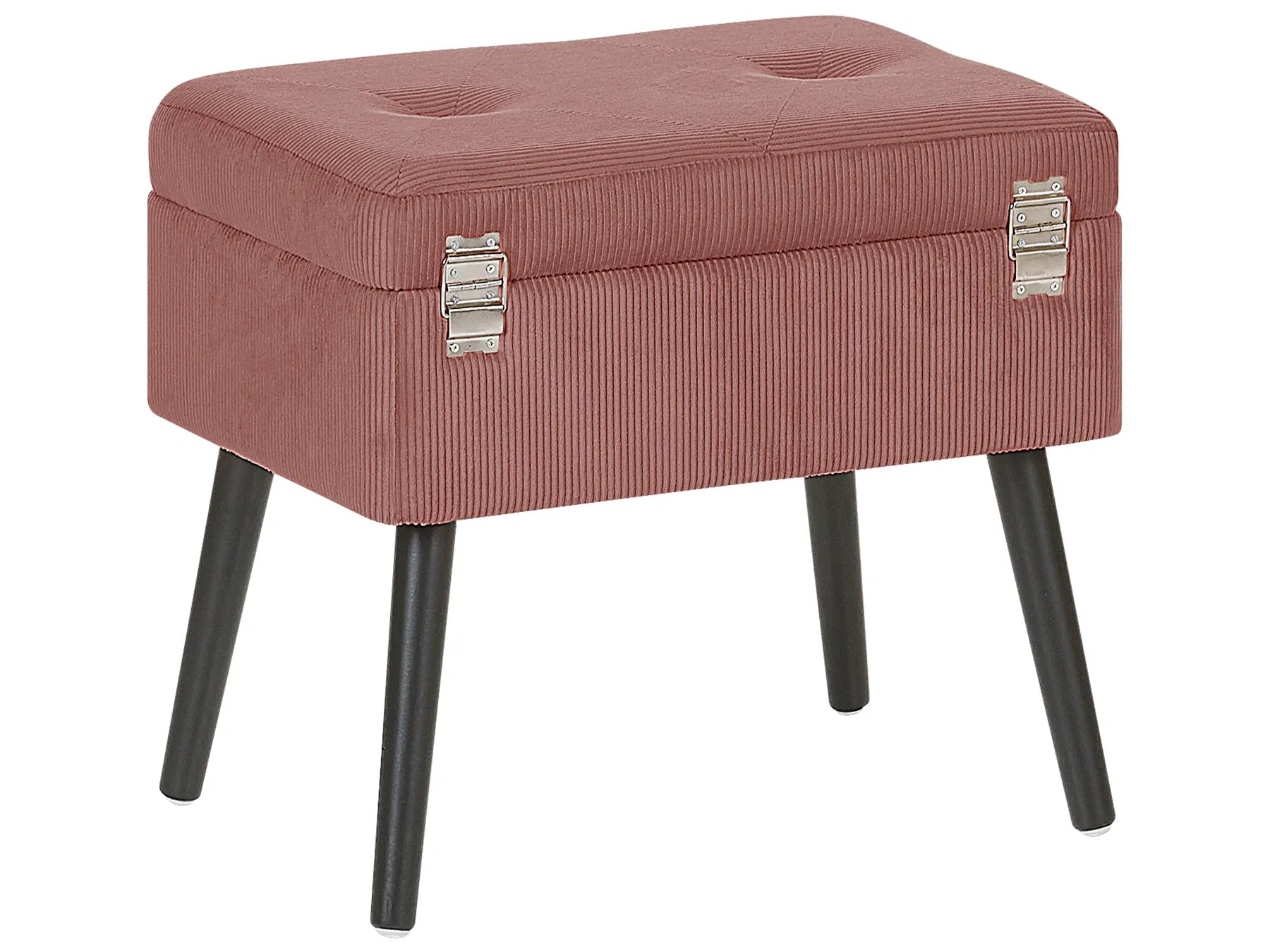 Storage Stool MALLARD Corduroy Pink