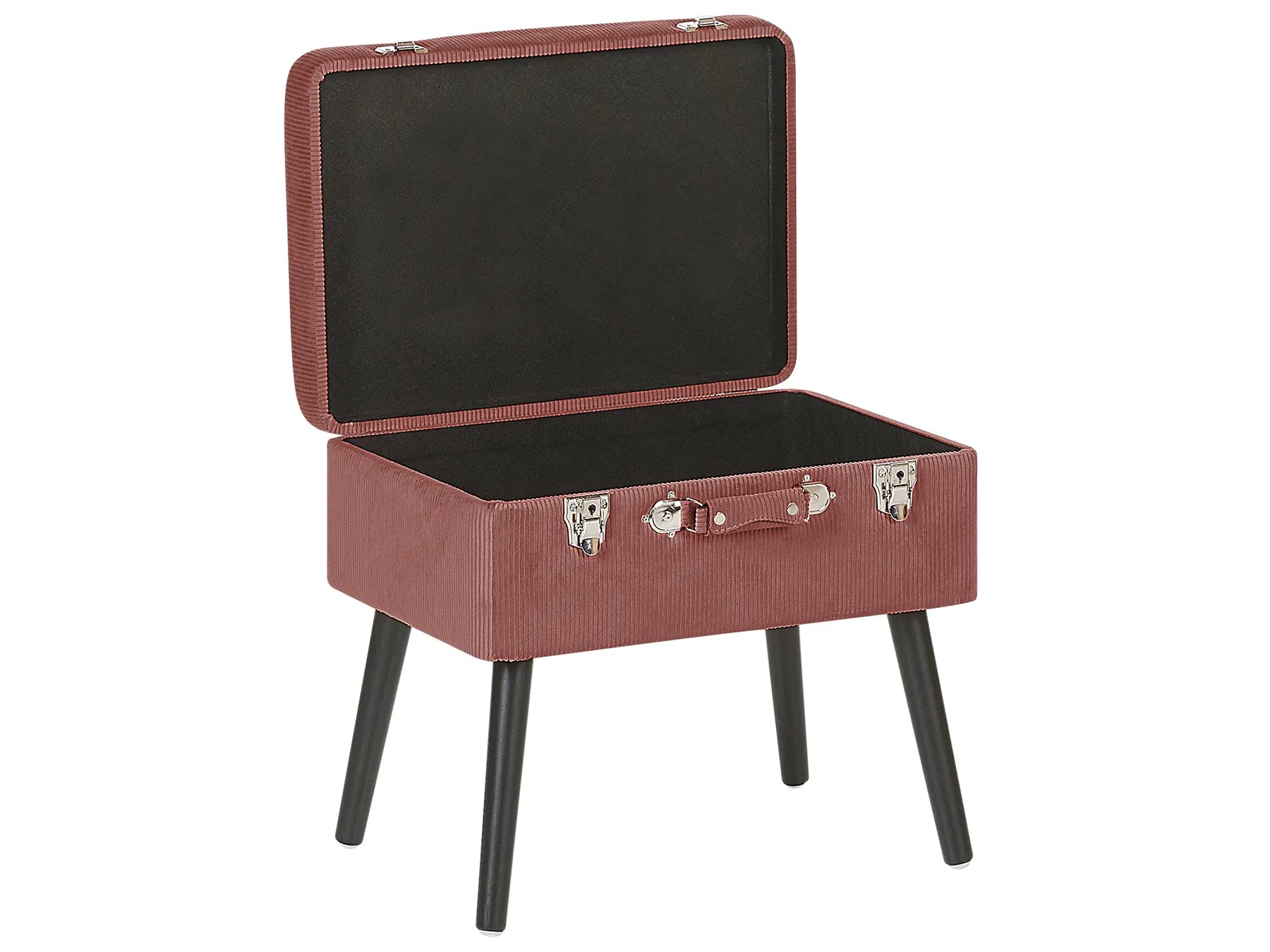 Storage Stool MALLARD Corduroy Pink