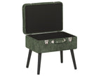 Storage Stool MALLARD Corduroy Dark Green