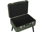 Storage Stool MALLARD Corduroy Dark Green