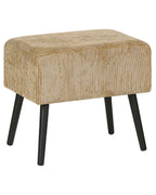 1 Drawer Bedside Table EUROSTAR Corduroy Sand Beige