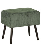 1 Drawer Bedside Table EUROSTAR Corduroy Dark Green